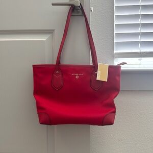 Michael Kors nylon red tote NEW
